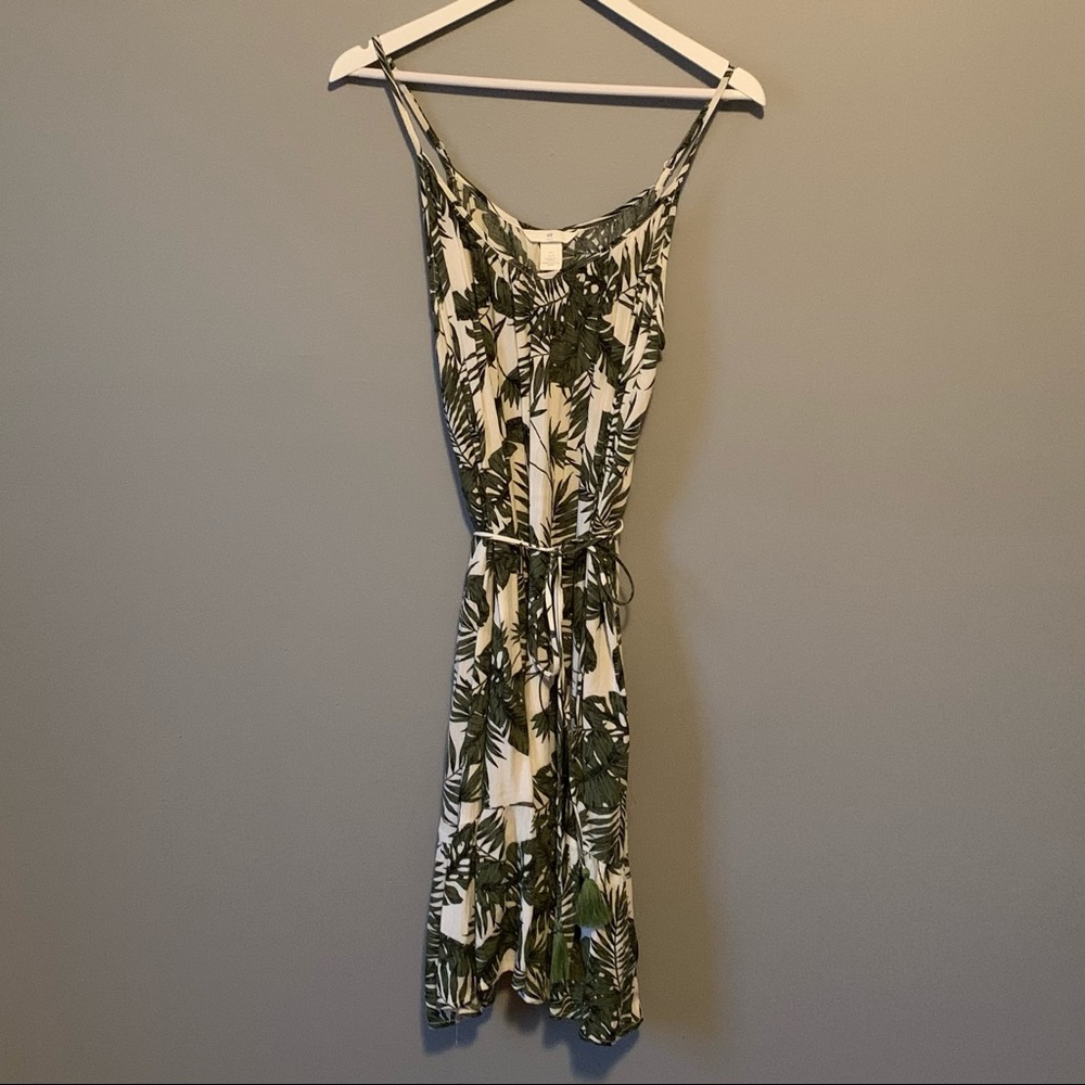 H&M Leaf Print Dress